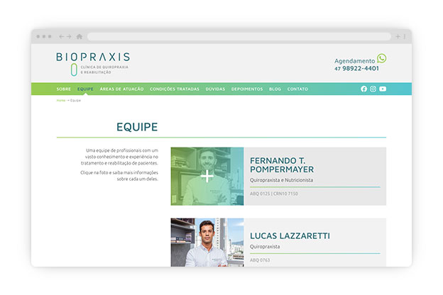 Biopraxis \\ Site